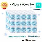 トイレットペーパー【長尺100m】60ロール 青ラベル