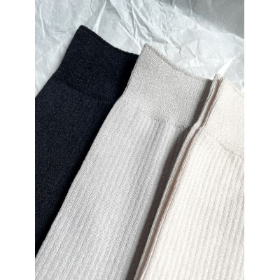 美濃和紙靴下2足セット　ブラック×グレー(25-27cm)