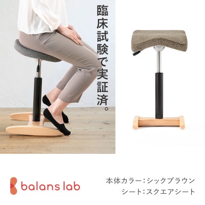 バランス シナジー スクエアシート 日本製 [シックブラウン]