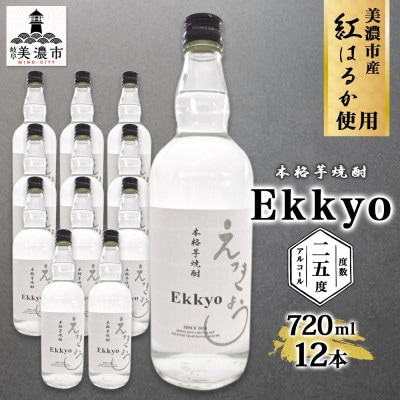 本格芋焼酎 えっきょう(Ekkyo) 25度 720ml×12本 紫屋  岐阜県美濃市