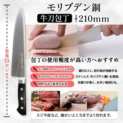 T80シリーズ 包丁 2本セット 牛刀210mm ペティナイフ120mm 竹内刃物製作所 岐阜県