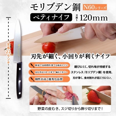 N60シリーズ 包丁 2本セット 牛刀 200mm ペティナイフ 120mm 竹内刃物製作所 岐阜県