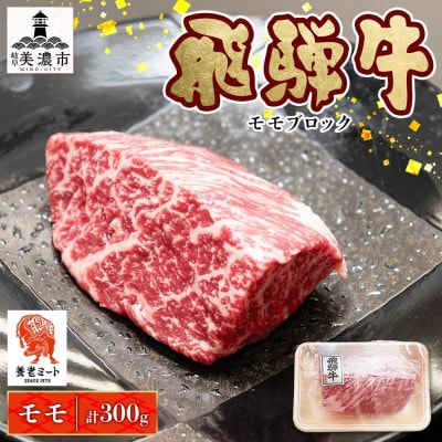 【 飛騨牛 】モモ(赤身)ブロック 計300g 黒毛和牛 養老ミート