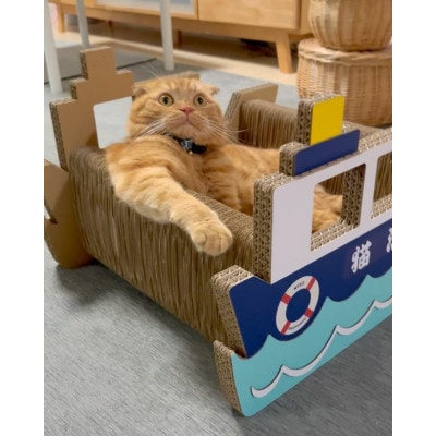 猫の爪とぎ　漁船