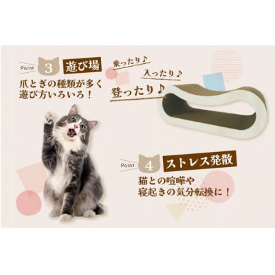 猫の爪とぎ　ブロック大(カラー:赤)