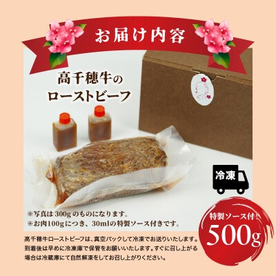  高千穂牛ローストビーフ 500g 