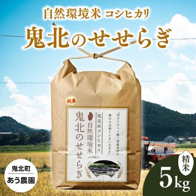 【自然環境米】鬼北のせせらぎ5kg(鬼北町産コシヒカリ)　