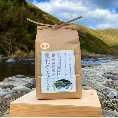 【自然環境米】鬼北のせせらぎ2kg×6袋セット(鬼北町産コシヒカリ)