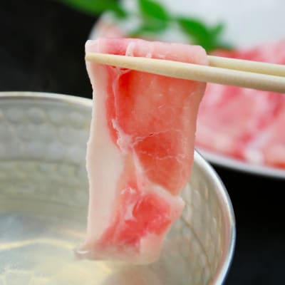 【お歳暮ギフト・無地熨斗】パイナップルポーク しゃぶしゃぶ バラ&ロース食べ比べ 合計800g