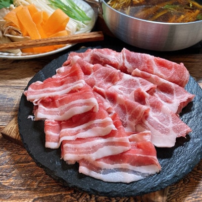 【お歳暮ギフト・無地熨斗】パイナップルポーク しゃぶしゃぶ バラ&ロース食べ比べ 合計800g