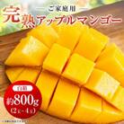 【2026年6月中旬から順次発送・訳あり】完熟アップルマンゴー約800g(2玉～4玉)