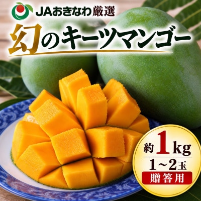【2027年8月中旬から順次発送・贈答用】幻のキーツマンゴー約1kg(1玉～2玉)