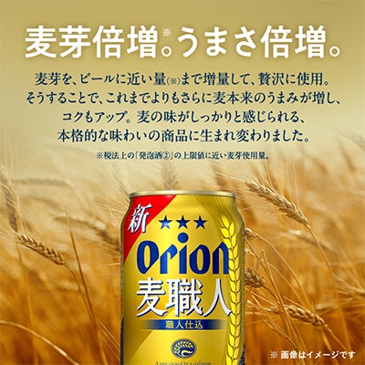 【毎月定期便】毎月届く楽しみ!オリオン麦職人 350ml×24本全12回