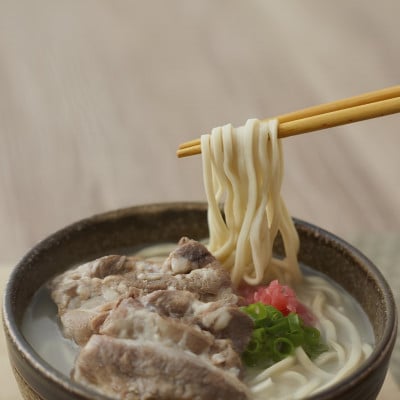 【沖縄そば金太郎】豚骨ベースの軟骨ソーキそば 8食セット