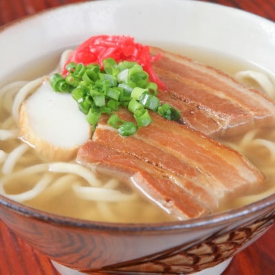 【創業40年以上の名店】そば処きくや 沖縄そば10食セット(三枚肉5食・軟骨ソーキ5食)