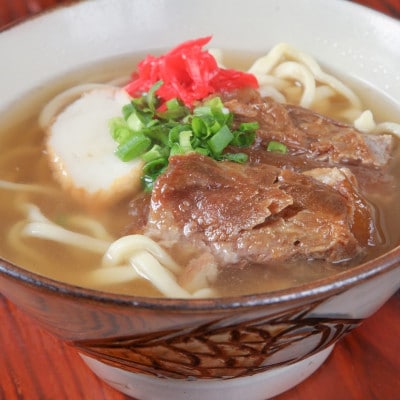 【創業40年以上の名店】そば処きくや 沖縄そば10食セット(三枚肉5食・軟骨ソーキ5食)