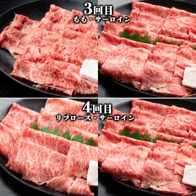 【定期便6回】山形牛すき焼き2人前定期便　山形牛専門店だからご提供可能なんです! FY20-789
