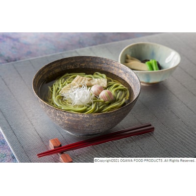 【小川製麺】3束ね 茶そば (160g×3束)×6入 FZ21-431