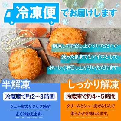 岩淵のクッキーシュー[カスタード]  24個 シュークリーム　冷凍配送 FY24-507