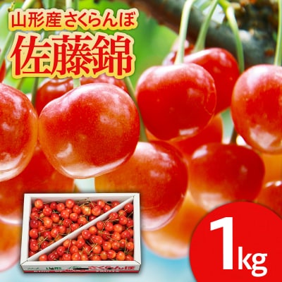 さくらんぼ 佐藤錦 L1kg バラ詰め 【令和7年産】FS24-582