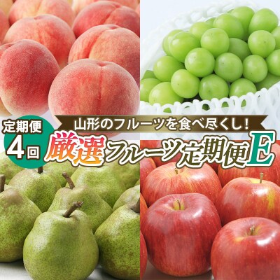 【定期便4回】山形のフルーツを食べ尽くし!厳選フルーツE 【令和7年産】FS24-802