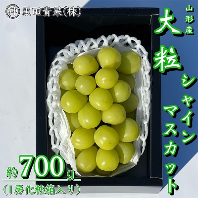 山形産 シャインマスカット 秀品 約700g(1房化粧箱入り) 【令和7年産】FU23-418