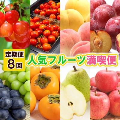 【定期便8回】人気フルーツ満喫便 【令和7年産】FS24-809