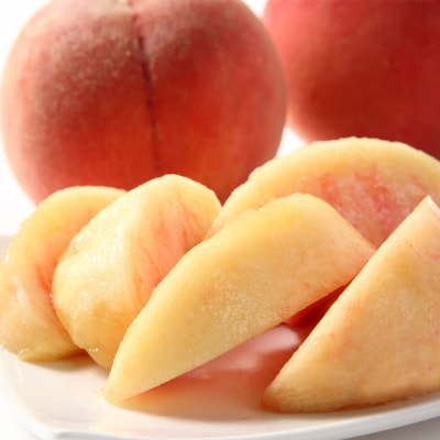 山形産 硬め 「白桃」 秀品 約2kg (5玉～8玉)【令和7年産】 FS24-083