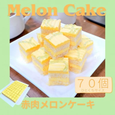 メロンの風味広がる「赤肉メロンのケーキ」