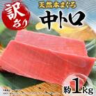 【訳あり】天然 本まぐろ 中トロ(約1kg) 冷凍
