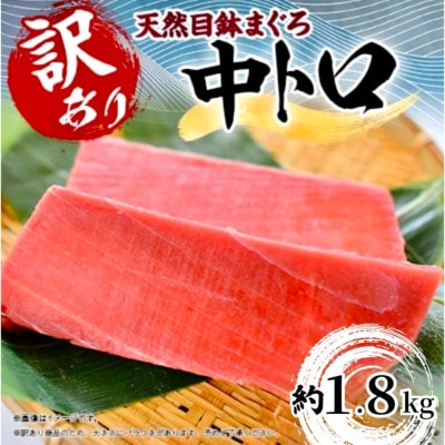 【訳あり】天然まぐろ 中トロ メバチ 計約1.8kg (8柵入り) 横須賀商工会議所:本まぐろ直売所