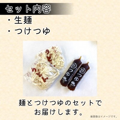 【生麺】船食製麺の生ひもかわうどん15食セット 自家製つけつゆ付き
