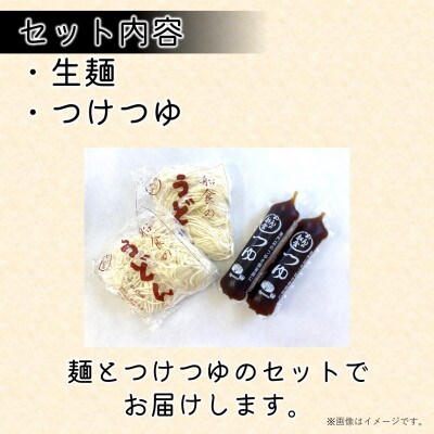 【生麺】船食製麺の生細うどん20食セット 自家製つけつゆ付き