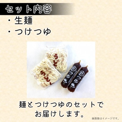 【生麺】船食製麺の生太うどん20食セット 自家製つけつゆ付き