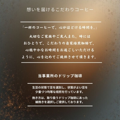 自家焙煎ドリップバッグ珈琲　ストレート5種類　100パック入り