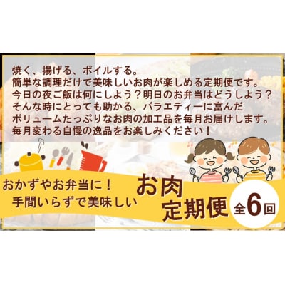 おかず や お弁当 に!手間いらずで美味しいお肉の定期便/翌月から計6回発送_2432R