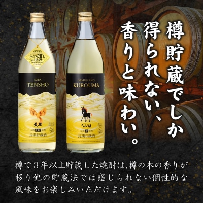 【トンネル長期貯蔵】麦焼酎・そば焼酎　900ml/2本セット