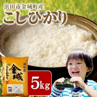 【令和7年産】《10月より順次発送》浜田市金城町産こしひかり　5kg