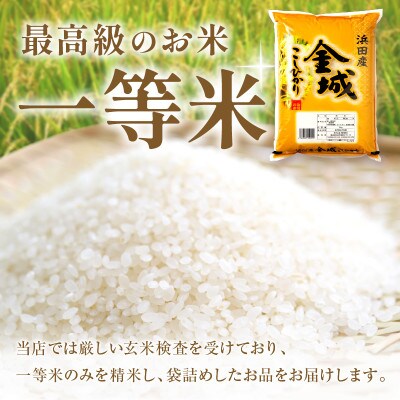 【2ヵ月毎定期便】浜田市金城町産こしひかり 5kg　全6回