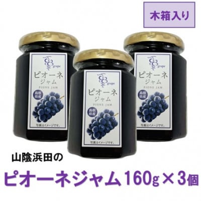 山陰浜田のピオーネジャム〈木箱入り〉160g×3個
