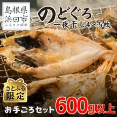 【さとふる限定】シーライフののどぐろ一夜干し　4～5枚で合計600g以上「お手ごろセット」