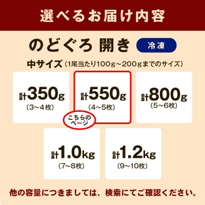 島根県浜田市加工のどぐろ専門店の のどぐろ干物セット4～5枚計550g以上 1枚ずつ個包装 焼き方付