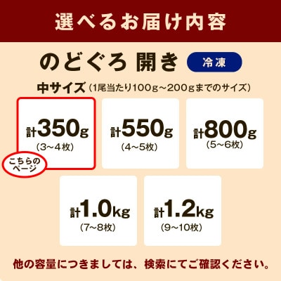 島根県浜田市加工のどぐろ専門店の のどぐろ干物セット 3～4枚約350g以上1枚ずつ個包装 焼き方付