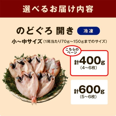 島根県浜田市加工のどぐろ専門店の のどぐろ干物セット4～6枚計400g以上 1枚ずつ個包装 焼き方付