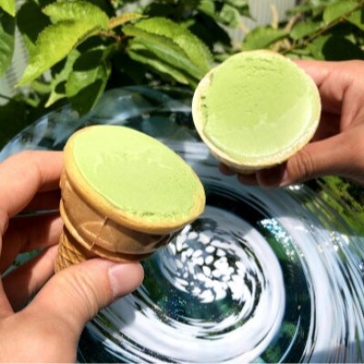 お茶の平野屋自家製アイス　コーン&コーン　バラエティー8個セット【6月～10月発送】
