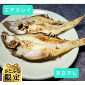 【さとふる限定】【2024年2月以降順次発送】天日(W)干しエテカレイ(ソウハチ)約120g×6枚