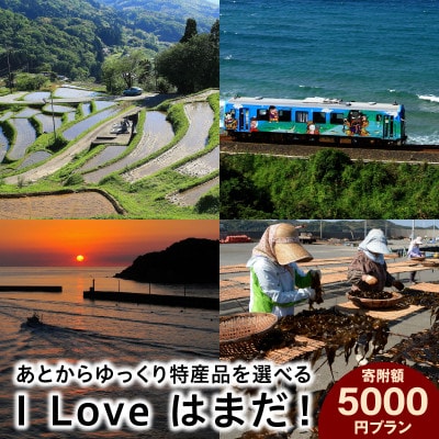 I Love はまだ!あとからゆっくり特産品を選べる(5千円プラン)
