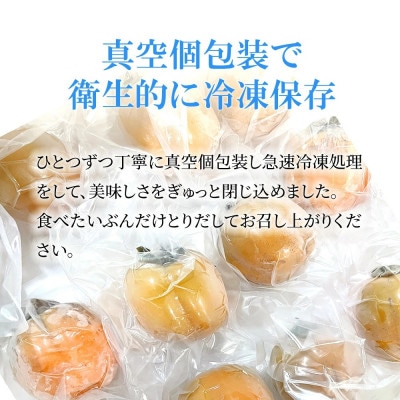 【訳あり】冷凍西条柿 6個セット