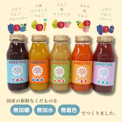 国産果汁 フルーツスムージーセット10本セット(180ml×10) NH01-23E
