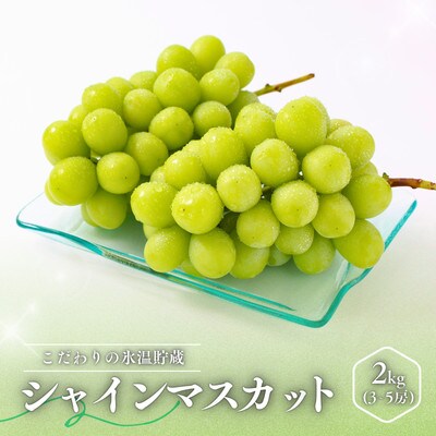 ぶどう 氷温貯蔵シャインマスカット(秀品)2kg【2026年11月中旬～12月下旬頃発送予定】